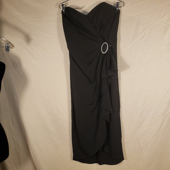 BB Collections Black Strapless Formal Dress - 10 - Picture 1 of 6